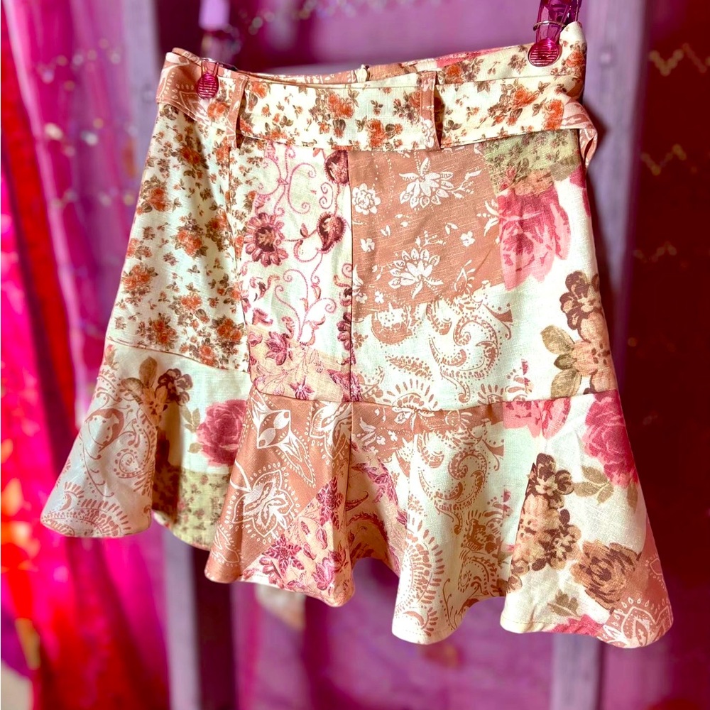 Patchwork Mini Skirt